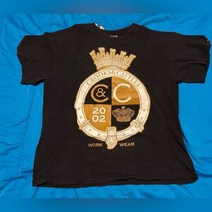 Crooks & Castles T-Shirt with Gold Crest Size XL